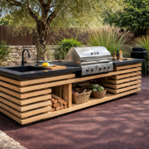 Meuble de cuisine d’été extérieur