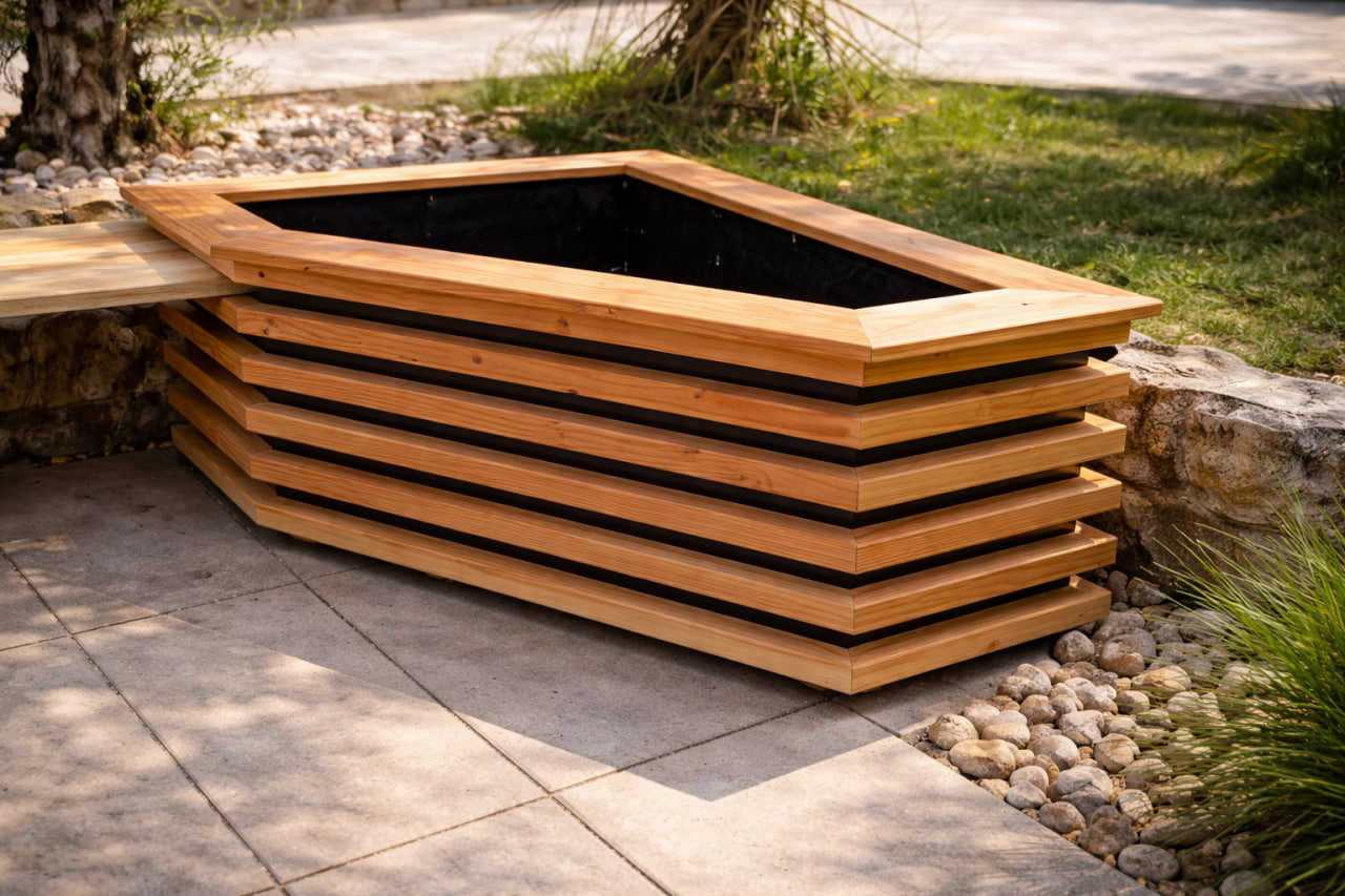 Jardinière d’angle 1500 × 1500 Douglas